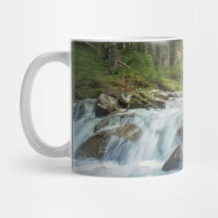 a creek in the forest Mug